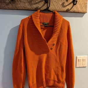 Ralph Lauren Orange Cowl Neck Sweater